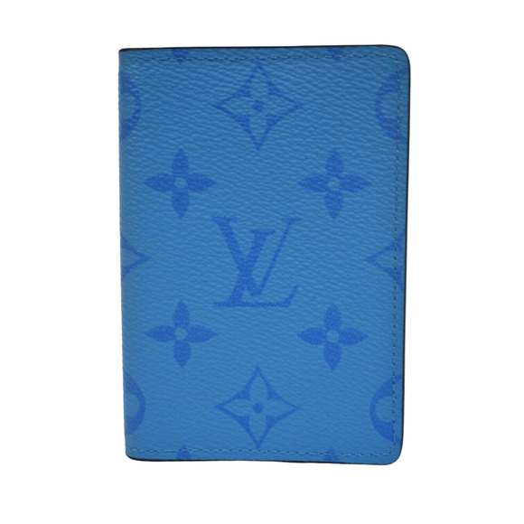 Louis Vuitton Other - Louis Vuitton Taiga Taigarama Lagoon Blue Monogram Logo Pocket Organizer Wallet